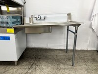 NSF Soiled Dish Table 48W x 30D x45H inches HN-DTS48R