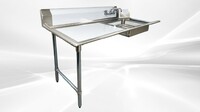 NSF Soiled Dish Table 60W x 30D x45H inches HN-DTS60L