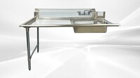 NSF Soiled Dish Table 60W x 30D x45H inches HN-DTS60L