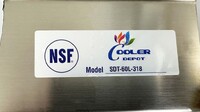 NSF Soiled Dish Table 60W x 30D x45H inches HN-DTS60L