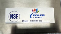 NSF Soiled Dish Table 60W x 30D x45H inches HN-DTS60R