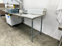 NSF Soiled Dish Table 60W x 30D x45H inches HN-DTS60R