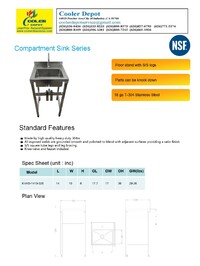 NSF Floor stand knee valve hand sink KVHS-1410-320