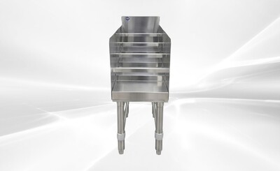 23 x 12 ins 4 Tiered S S Liquor Display Rack CS-D-2312