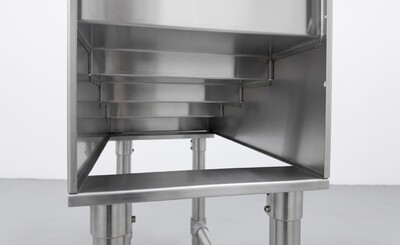 23 x 12 ins 4 Tiered S S Liquor Display Rack CS-D-2312
