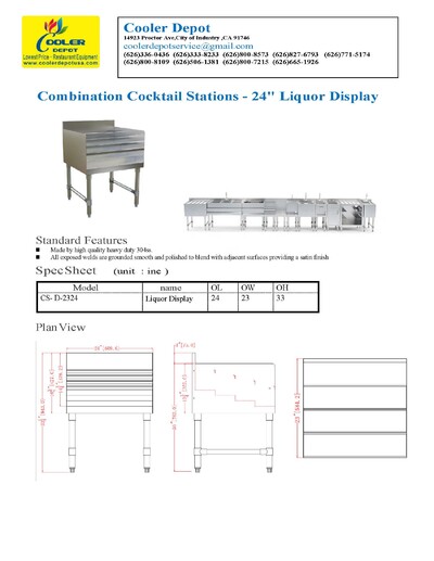 23 x 24 ins 4 Tiered Liquor Display Rack LDR-2224-320 CS-D-2324