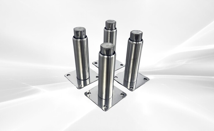 Deep fryer Adjustable Leg Installation plate 4 piece AL4
