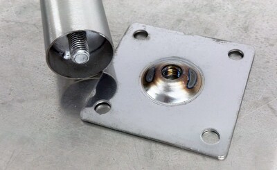 Deep fryer Adjustable Leg Installation plate 4 piece AL4