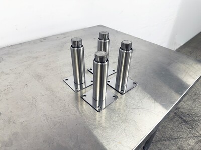 Deep fryer Adjustable Leg Installation plate 4 piece AL4