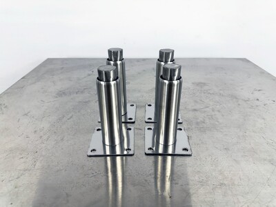 Deep fryer Adjustable Leg Installation plate 4 piece AL4