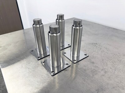 Deep fryer Adjustable Leg Installation plate 4 piece AL4