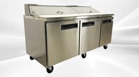 NSF Sandwich Prep Table Top Two Door Refrigerator ESP71