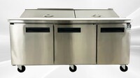 NSF Sandwich Prep Table Top Two Door Refrigerator ESP71