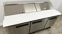 NSF Sandwich Prep Table Top Two Door Refrigerator ESP71