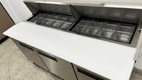 NSF Sandwich Prep Table Top Two Door Refrigerator ESP71
