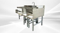 NSF 54 ins Stainless Steel Combination Cocktail Station FS301212