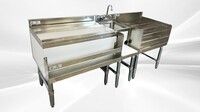 NSF 66 ins Stainless Steel Combination Cocktail Station FS301224