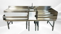 NSF 66 ins Stainless Steel Combination Cocktail Station FS301224