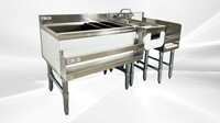 NSF Stainless S Combination Cocktail Station 54 ins FS30UH1212