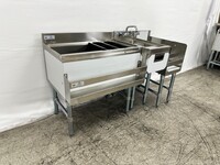NSF Stainless S Combination Cocktail Station 54 ins FS30UH1212
