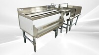 NSF Stainless S Combination Cocktail Station 78 ins FS30UH121224
