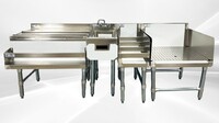 NSF Stainless S Combination Cocktail Station 78 ins FS30UH121224