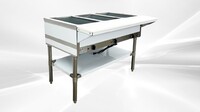 ETL 3 plate warmer and dry steam table 120v NH-3-120