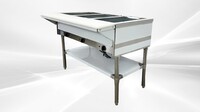 ETL 3 plate warmer and dry steam table 120v NH-3-120
