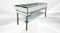 ETL 4 plate warmer and dry steam table 110v NH-4-120