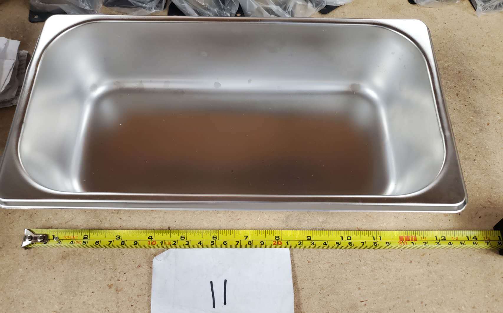 [Parts] BQL-222 Gelato Ice Cream Freezer Stainless Steel Tray 14