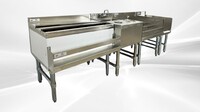 NSF Stainless S Combination Cocktail Station 84 ins FS30182412