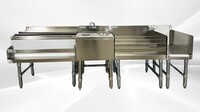 NSF Stainless S Combination Cocktail Station 84 ins FS30182412