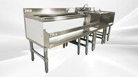 NSF 72 ins Stainless S Combination Cocktail Station FS30121812