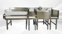 NSF 72 ins Stainless S Combination Cocktail Station FS30121812