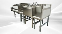 NSF 72 ins Stainless S Combination Cocktail Station FS30121812