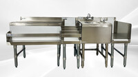NSF 72 ins Stainless S Combination Cocktail Station FS30121812