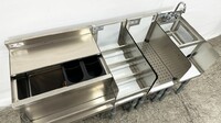 NSF 60 ins Stainless S Combination Cocktail Station FS24121212