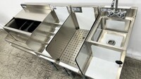 NSF 60 ins Stainless S Combination Cocktail Station FS24121212