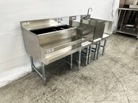 NSF 60 ins Stainless S Combination Cocktail Station FS24121212