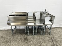 NSF 60 ins Stainless S Combination Cocktail Station FS24121212