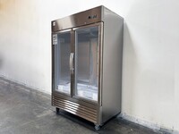 NSF 2 Glass Door Stainless Steel Commercial Refrigerator KR-49BG