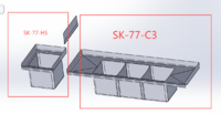 77 ins food truck 3+1 Compartment Sink SK-77-HS+C3
