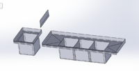 77 ins food truck 3+1 Compartment Sink SK-77-HS+C3