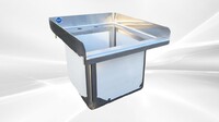 77 ins food truck 3+1 Compartment Sink SK-77-HS+C3