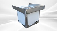 77 ins food truck 3+1 Compartment Sink SK-77-HS+C3