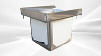 77 ins food truck 3+1 Compartment Sink SK-77-HS+C3