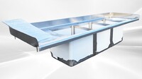 77 ins food truck 3+1 Compartment Sink SK-77-HS+C3
