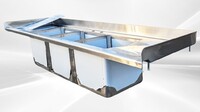 77 ins food truck 3+1 Compartment Sink SK-77-HS+C3