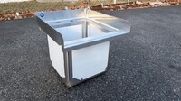77 ins food truck 3+1 Compartment Sink SK-77-HS+C3