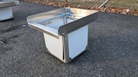 77 ins food truck 3+1 Compartment Sink SK-77-HS+C3
